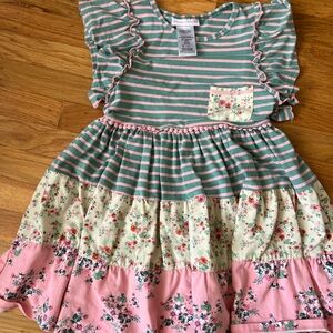 Cute kids spring Floral Dress